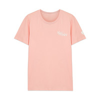 2021夏季新款女装舒适柔软T恤女针织短袖上衣 M 水晶玫瑰粉