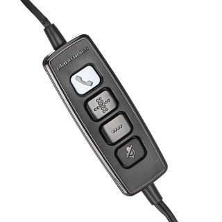 Poly 博诣 Audio 628 压耳式头戴式降噪有线耳机 黑色 USB口