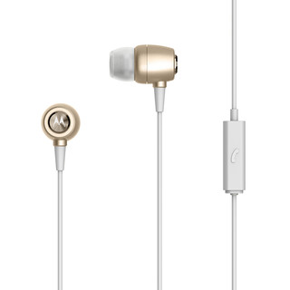 MOTOROLA 摩托罗拉 Earbuds Metal 入耳式有线耳机 金色 3.5mm