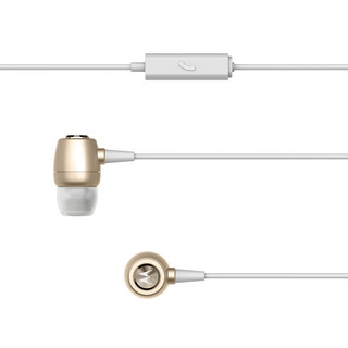 MOTOROLA 摩托罗拉 Earbuds Metal 入耳式有线耳机 金色 3.5mm