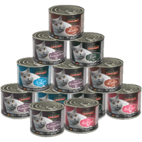 LEONARDO 德国进口小李子猫罐头LEONARDO增肥主粮猫咪主食罐成幼猫200g*5罐