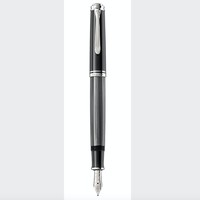 Prime会员：Pelikan 百利金 813518 帝王系列 M605 金属条纹钢笔 黑煤灰色 F尖