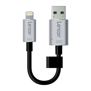 Lexar 雷克沙 C20I USB 3.1 U盘 银色 32GB USB/Lightning双口