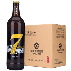 TAISHAN 泰山啤酒 7天原浆啤酒 精酿啤酒 （先下单再生产发货） 8度 720mL 6瓶 整箱装