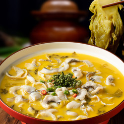 金汤酸菜鱼_即食金汤酸菜鱼黑鱼片免浆懒人菜半成品快煮冷冻新鲜快手