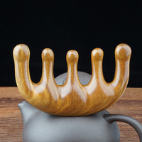 谭木匠 按摩梳子天然绿檀木梳檀香木头部经络梳防男女脱发大宽齿圆头