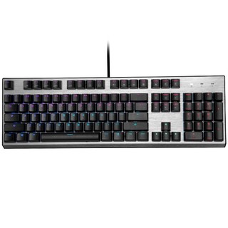 COOLER MASTER 酷冷至尊 CK351 104键 有线机械键盘 黑灰色 国产红轴 RGB