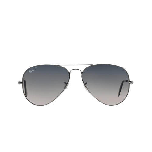 Ray-Ban 雷朋 经典飞行员系列太阳镜 0RB3025 004/78 枪色镜框蓝色渐变偏光镜片