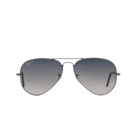 Ray-Ban 雷朋 經典飛行員系列太陽鏡 0RB3025 004/78 槍色鏡框藍色漸變偏光鏡片