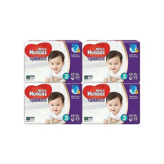 HUGGIES 好奇 超干爽系列 纸尿裤 M66片*4包