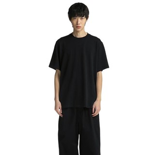 nice rice 男士圆领短袖T恤 NDX02003 煤石黑 L