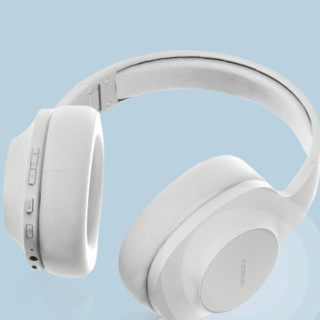NOKIA 诺基亚 E1200 耳罩式头戴式动圈降噪蓝牙耳机 珍珠白