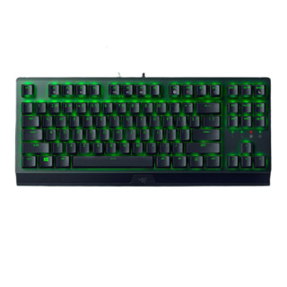 RAZER 雷蛇 87键 有线机械键盘 黑色 雷蛇绿轴 RGB +蝰蛇标准版 6400DPI 黑色