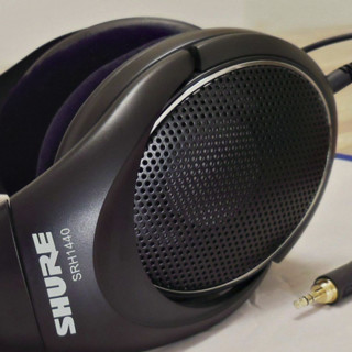 SHURE 舒尔 SRH1440 耳罩式头戴式有线耳机 黑色 3.5mm/6.3mm