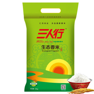 10kg/袋净含量10kg全网比价京东 三人行大米京东自营旗舰店最低06