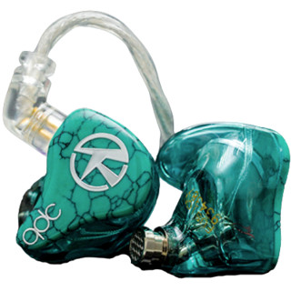 qdc Fusion 入耳式挂耳式圈铁有线耳机 绿色 3.5mm