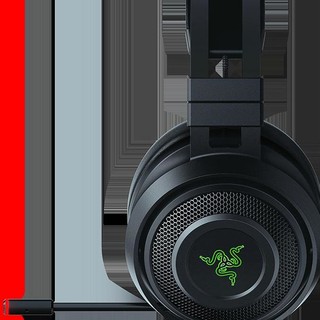 RAZER 雷蛇 Nari 影鲛 耳罩式头戴式有线耳机 黑色 USB口