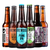 BREWDOG 精酿狗 英国原装进口精酿狗精酿啤酒六口味组合6瓶