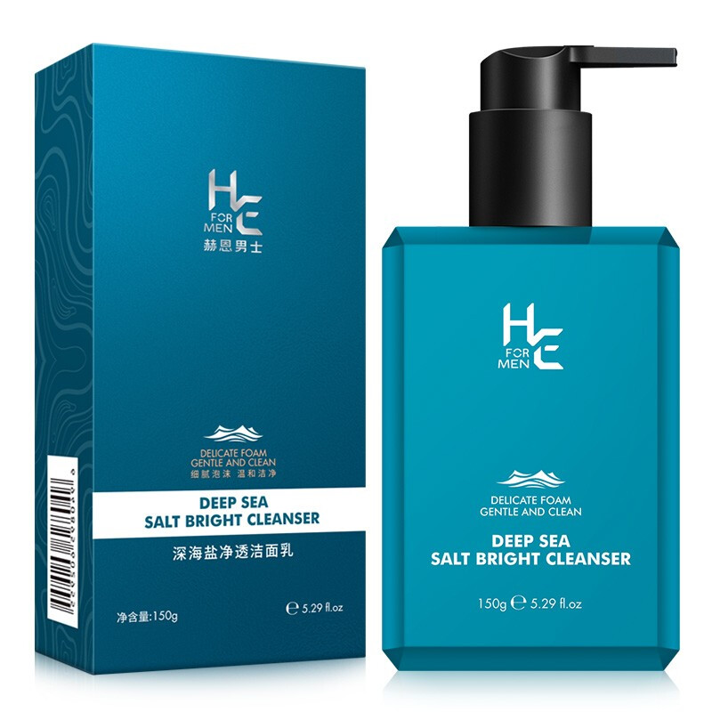 H&E 赫恩 男士深海盐净透洁面乳 150g