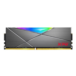 XPG 龙耀D50 DDR4超频RGB台式机ROG吹雪内存 8G*2 3600(钛灰)