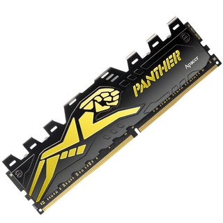 Apacer 宇瞻 黑豹系列 DDR4 3000MHz 台式机内存 黑金色 8GB
