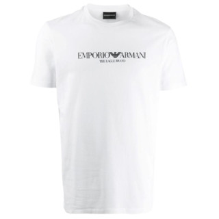 EMPORIO ARMANI 阿玛尼 男士圆领短袖T恤 14452952 白色 XL