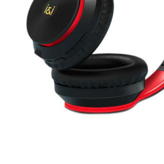 SOAIY 索爱 SE8 耳罩式头戴式主动降噪蓝牙耳机 黑红色
