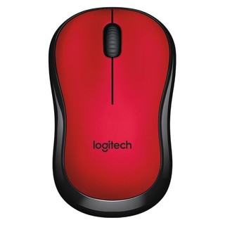 Logitech 罗技 M220 2.4G无线鼠标 1000DPI 红黑色