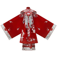 清欢纪 明制汉服 金玉良缘 女士立领长袄马面裙云肩 红色 S