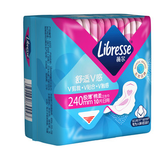 Libresse 薇尔 舒适V感极薄棉柔日用卫生巾 24cm*10片