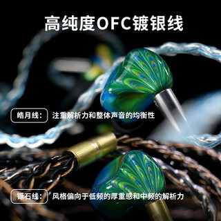 锐可余音 春纷 入耳式有线耳机HiFi重低音专业音乐耳塞 REECHO