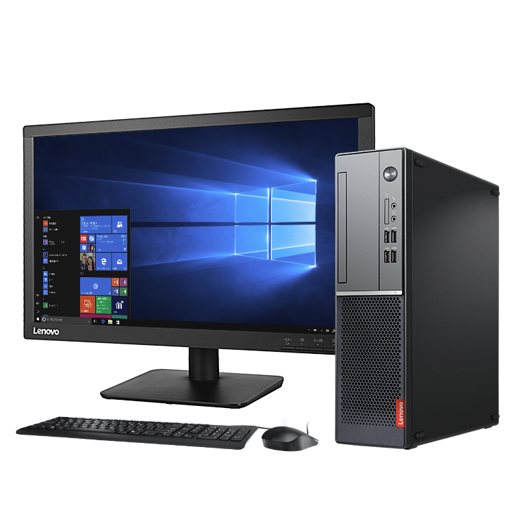 联想扬天 扬天 M4000e Plus 21.5英寸 台式机 黑色(酷睿i5-7400、GT 730、8GB、1TB HDD、风冷)