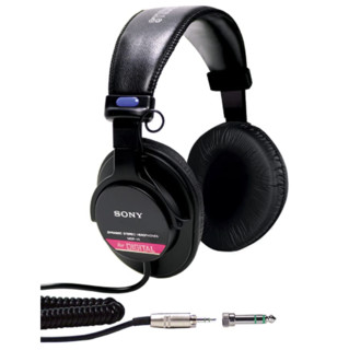 SONY 索尼 MDR-V6 耳罩式头戴式有线耳机 黑色 3.5mm