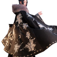 清欢纪 汉服 白千玑 男女款斗篷 黑色 S