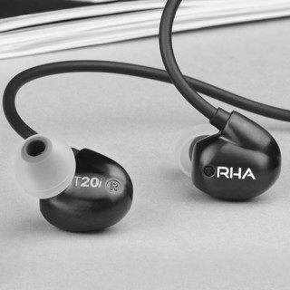 RHA T20i 入耳式挂耳式有线耳机 黑色 3.5mm