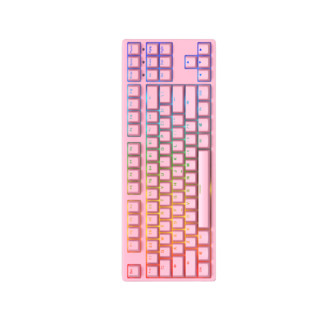 Akko 艾酷 3087S 87键 有线机械键盘 粉色 Cherry茶轴 RGB