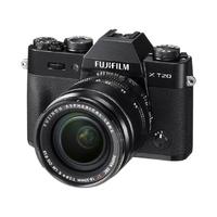 FUJIFILM 富士 X-T20 APS-C画幅 微单相机 黑色 EBC XC 18-55mm F3.5 OIS II 变焦镜头 单头套机