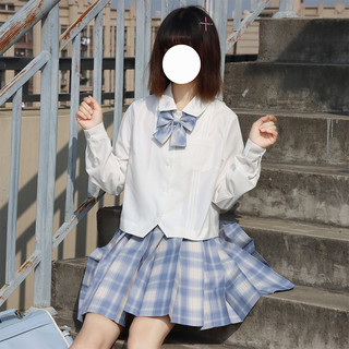 墨秋jk事务所 花丸 JK制服 西式制服 女士长袖衬衫 白色 S