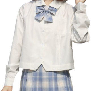 墨秋jk事务所 花丸 JK制服 西式制服 女士长袖衬衫 白色 S