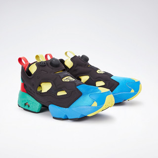 Reebok 锐步 Instapump Fury OG 中性休闲运动鞋 FZ2065 蓝黑黄 40