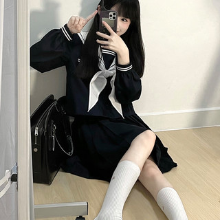 墨秋jk事务所 秋枼中 校供感JK制服 水手服 女士中间服上衣 S