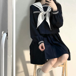 墨秋jk事务所 秋枼中 校供感JK制服 水手服 女士中间服上衣 S