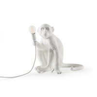 SELETTI 瑟雷提 Monkey系列 创意猴子壁灯 白色 室内坐立款