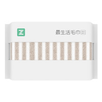 Z towel 最生活 条纹系列 A-1171 毛巾 34*80cm 135g 棕白色
