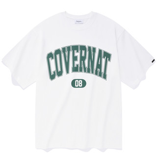 COVERNAT 男女款圆领短袖T恤 CO2102ST07 白色 M