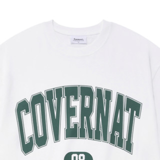 COVERNAT 男女款圆领短袖T恤 CO2102ST07 白色 M