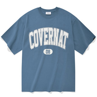 COVERNAT 男女款圆领短袖T恤 CO2102ST07 蓝色 M