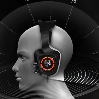 SOMiC 硕美科 G910 耳罩式头戴式有线耳机 黑色 3.5mm