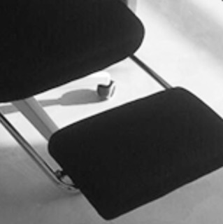 LIANFENG 联丰 W-125TV 人体工学电脑椅+乳胶坐垫 黑色 升级款