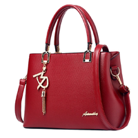 游子吟 女士手提杀手包 A1866 酒红色 大号